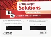 Solutions Third Edition Pre-Intermediate Course Tests and audio download
